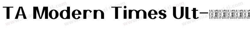 TA Modern Times Ult字体转换